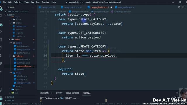 BLOG APP #23 [ FE ] CATEGORY [2] | MERN STACK + TYPESCRIPT + REDUX смотреть онлайн