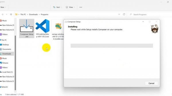 How to Install composer, Visual Studio Code Editor (vs code 2023)