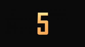 Футаж отсчет времени таймер 10 секунд на черном фоне