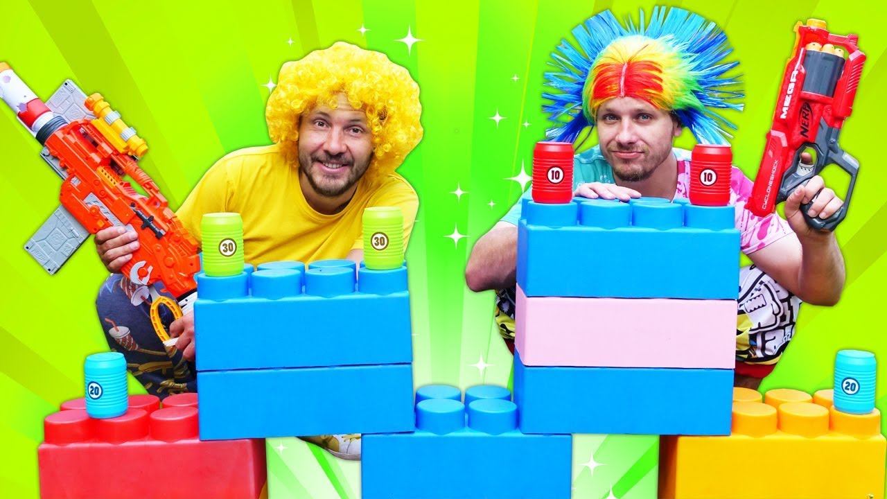 Nerf Shooting Club! Funny Videos With Nerf Guns - Boy Toys & Nerf Blasters