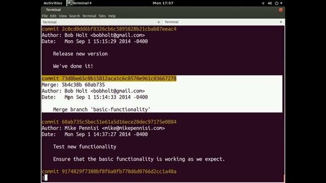 Navigating git using the CLI смотреть онлайн