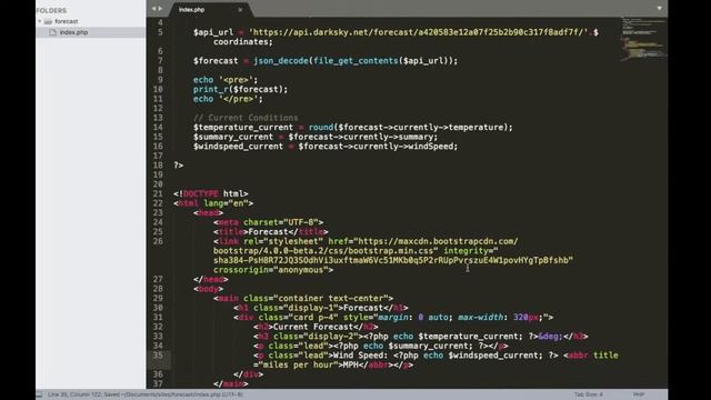 Using the Darksky API with PHP, Part 5: Rounding Numbers смотреть онлайн