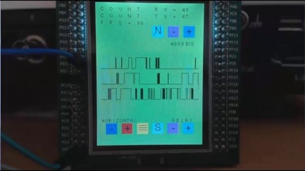Логический анализатор STM32 433Mhz MP433  8 kbps oscilloscope