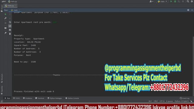 Client Work (Python) | Real-estate Application Output Video | смотреть онлайн