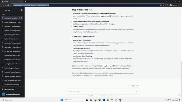 i want to run python code using python shell lib in elasticbeanstalk смотреть онлайн