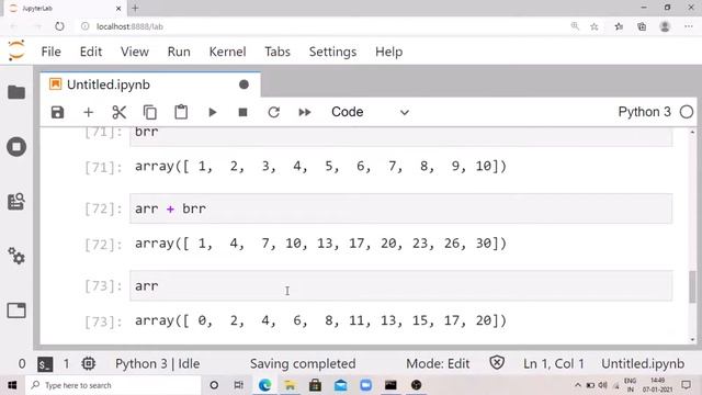 [Hindi] Operations on the NumPy Array in Python.....#3 смотреть онлайн