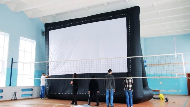 Надувной проекционный экран на опоре смотреть онлайн