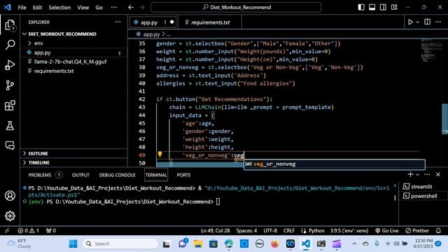 Part 1:Build a Food and Workout Recommendation App using Langchain|llama2|Openai| #llama2 #ai#opena смотреть онлайн