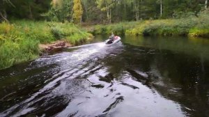 Самодельный болотоход ...Мотовесло 7 сил.