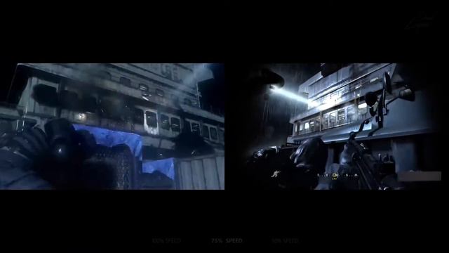 Call Of Duty 4 MW vs Remastered (FRAME 2 FRAME GRAPHIC) смотреть онлайн