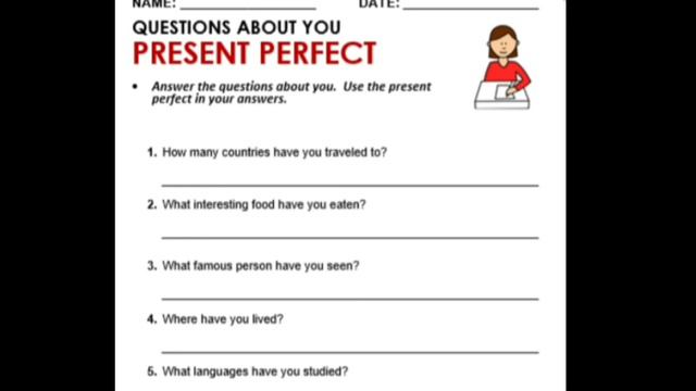 Present Perfect task смотреть онлайн