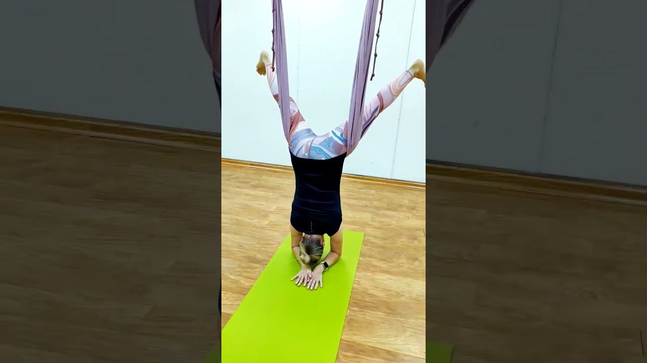 Флай йога готовимся сделать уголок