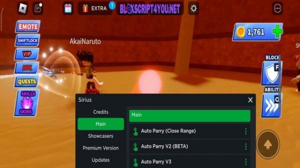 Sirius Mobile Blade Ball Script l Auto Farm, Auto Parry, Spam Parry