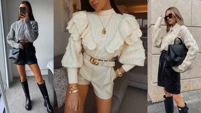 ТРЕНДЫ ВЯЗАНЫХ СВИТЕРОВ 2022 смотреть онлайн