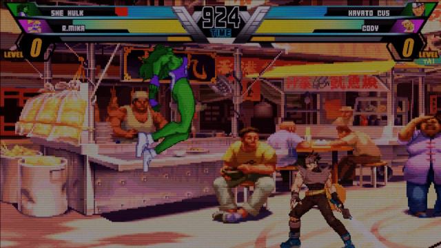 MUGEN Tag Arcade Gameplay - R.Mika (Street Fighter) & She-Hulk (Marvel) смотреть онлайн