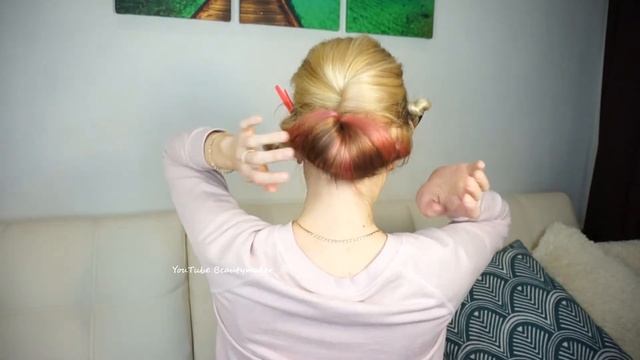 Простая вечерняя прическа самой себе ♥ Easy Updo Hair Tutorial - Beautymaker смотреть онлайн