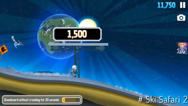 Gameplay- Ski Safari 2 Ski On The Moon (mod money) смотреть онлайн