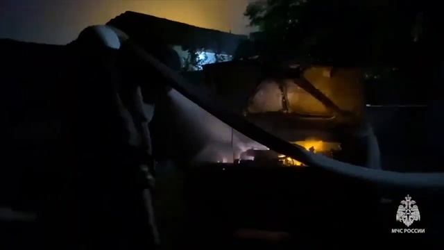 Пожар в селе Знаменское смотреть онлайн