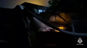 Пожар в селе Знаменское