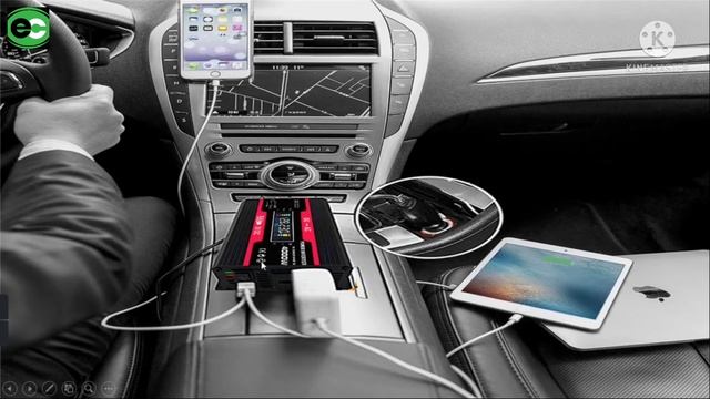 Car Inverter 12 Volt To 230 Volt | Portable Power Inverter | CMZ-4000 | Power Inverter Connection смотреть онлайн