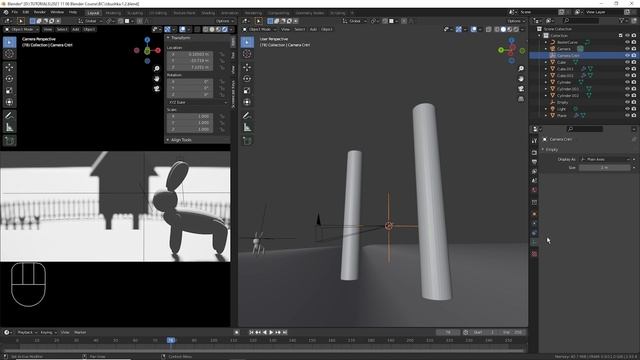 Blender Избушка ► 2.3. Подготовка. Камера смотреть онлайн