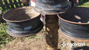 Цветочница НОУ-ХАУ из Автомобильных дисков