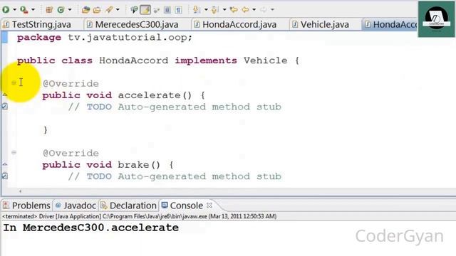Java Interface With example смотреть онлайн