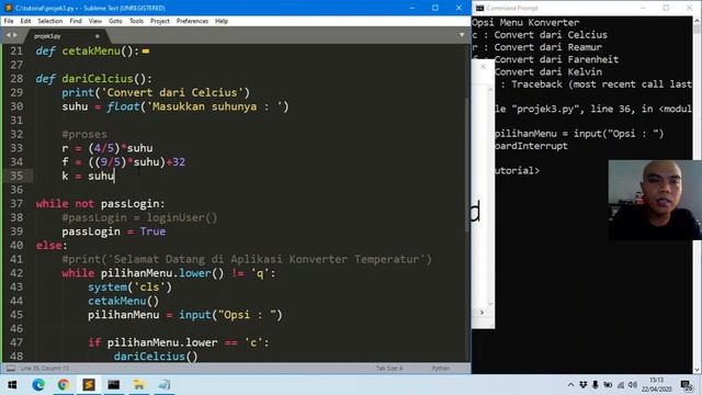 Python 3 - Projek : Mini Aplikasi Konverter Suhu - Pemrograman Dasar Sesi 11 - Indonesia смотреть онлайн