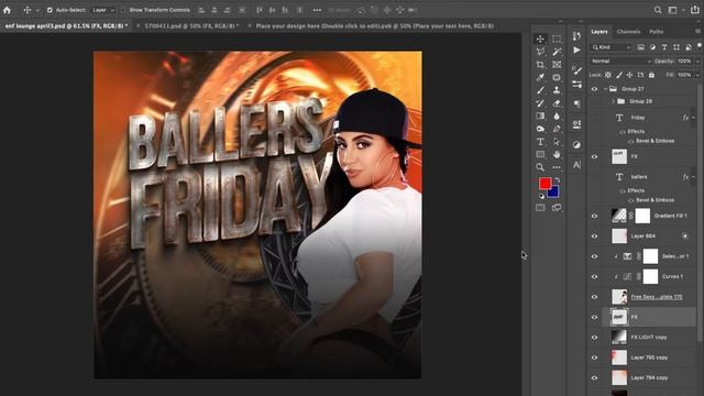 Club Party Flyer Design with Photoshop смотреть онлайн