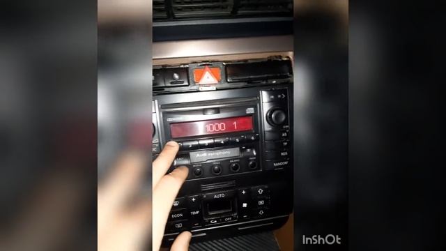 Разблокировка штатной магнитолы AUDI A4/B5 смотреть онлайн