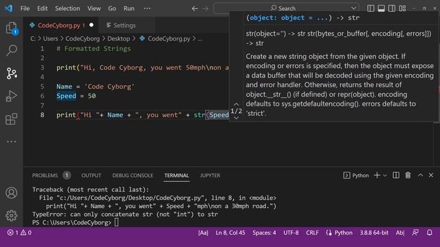 Python Tutorial For Beginners #10 - Formatted Strings смотреть онлайн