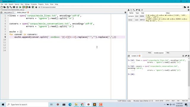 Seq2Seq ChatBot with Keras | encoder decoder lstm chatbot | part 1 | text preprocess смотреть онлайн