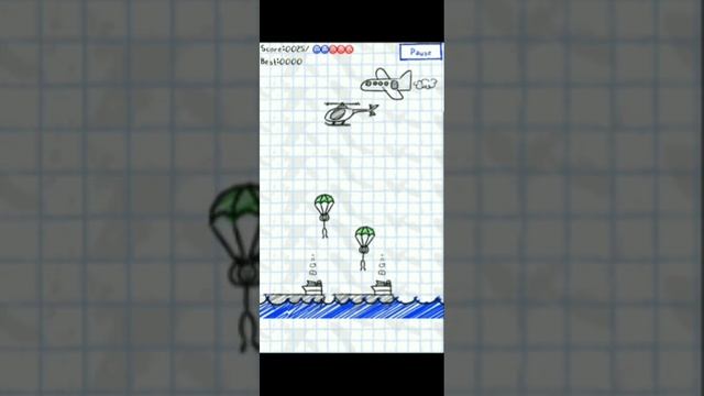 Parachute Panic | Difficulty Easy | Java Games | Android Gameplay смотреть онлайн