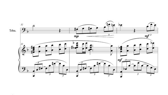 "Мелодія" - Б. Лятошинський, для тромбона з фортепіано Trombone Solo play along смотреть онлайн