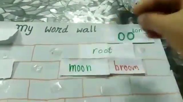 My word wall, hands on the spellings. смотреть онлайн
