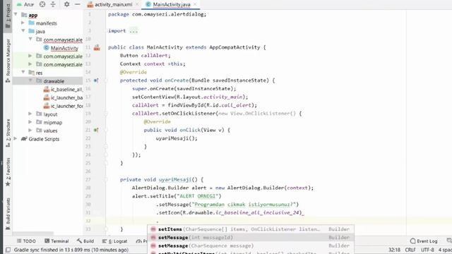 61 - AlertDialog Mesajı Kullanımı | Android Studio Dersleri (2021) смотреть онлайн