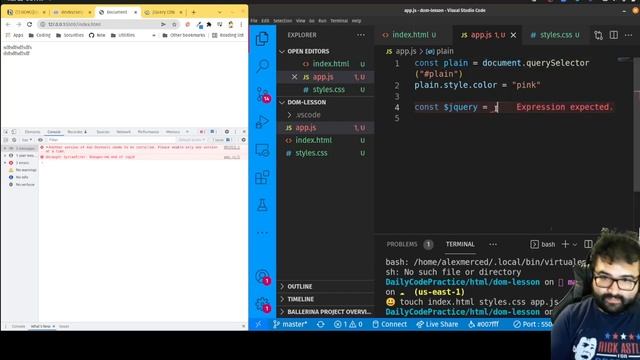 AM Coder - DOM Masterclass 2022 (jquery and plain vanilla) смотреть онлайн