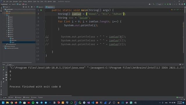 Java Darslari #14 dars 2-qism Javada Arraylar haqida va ular ustida amallar смотреть онлайн