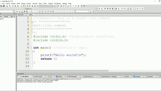 first example input output in C смотреть онлайн
