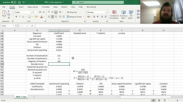F-test explained: ESS, RSS, and R-squared (Excel) смотреть онлайн