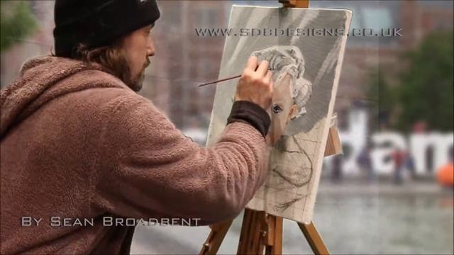 After effects Portrait Oil painting of Scarlett speeded up video by Sean Broadbent смотреть онлайн