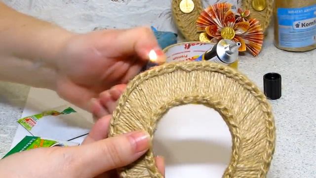 6 ИДЕЙ поделок из ДЖУТА и подручного материала. ПОДАРКИ своими руками без затрат. смотреть онлайн