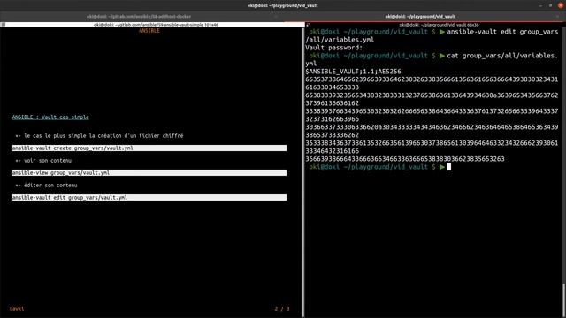 ANSIBLE - 59. VAULT : CHIFFRER VOS SECRETS (UTILISATION SIMPLE) смотреть онлайн