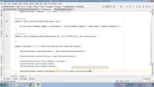 Insert Data In Sqlite Database In Android смотреть онлайн