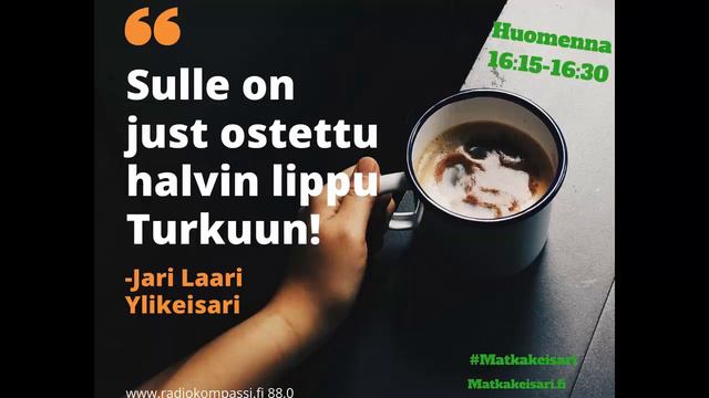 Matkakeisari.fi & Jari Laari Radio Kompassissa 15.11.2016 смотреть онлайн