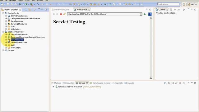 Web Service Servlet Eclipse Geetha Mailam Engg College смотреть онлайн