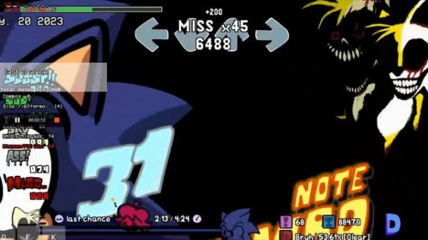 fnf last chance high effort Android/pc optimized(English/game baja) gameplay