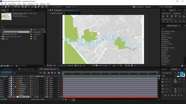 Animated Urban Plan in After Effects (level up your plan game for real) смотреть онлайн