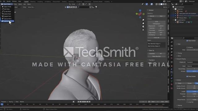 How to make hair in blender - so fast and easy смотреть онлайн