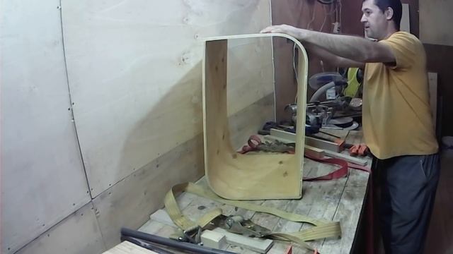 Тумба своими руками из фанеры/How to bend plywood. смотреть онлайн